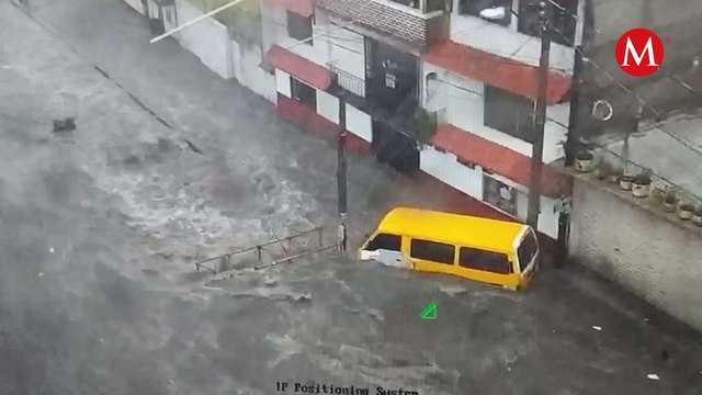 Reportan desbordamiento de Río Hondo en Naucalpan y encharcamientos en Ecatepec por lluvias
