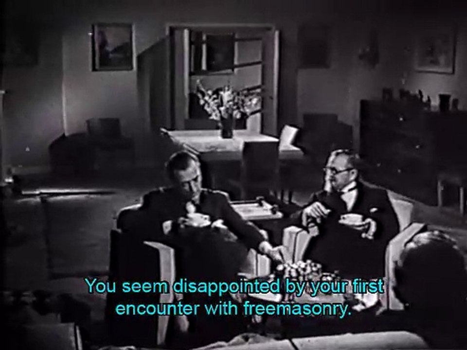Masons and Masonry - Freemasons and Freemasonry - Historically old, authentically true French video with English subtitles from 1942 about the Masons' world domination .AVI