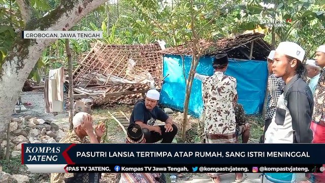 Pasutri Lansia di Grobogan Tertimpa Atap Rumah, Sang Istri Meninggal Dunia