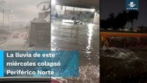 Por lluvias, se desborda río Hondo en Naucalpan