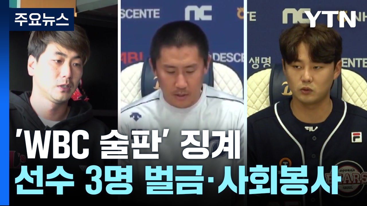 'WBC 술판' 벌금·사회봉사 징계...출장정지 피했다 / YTN