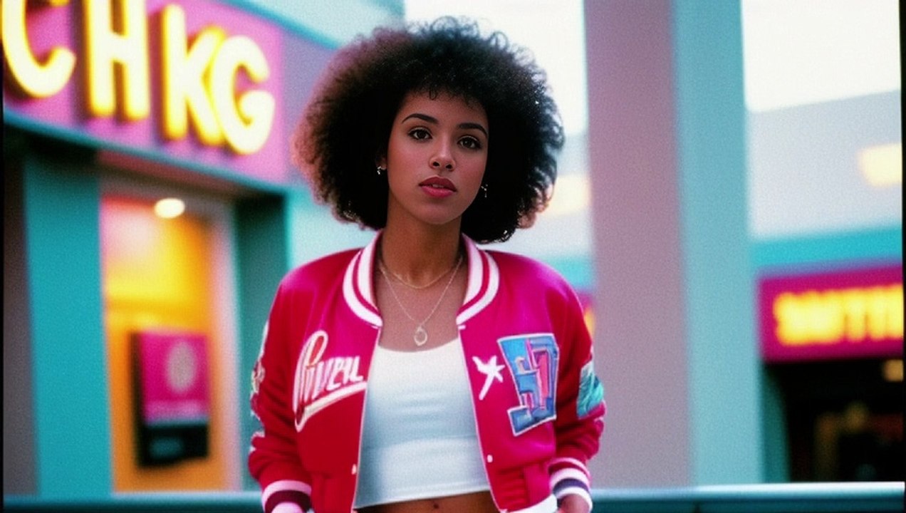 Beautiful women and fashion from the 80s as photorealistic art -AI Generated