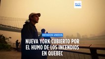 Canadá arde y Estados Unidos se asfixia | Nueva York cubierto por un densa niebla anaranjada