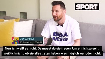 Messi: "Weiß nicht" ob Barca alles getan hat