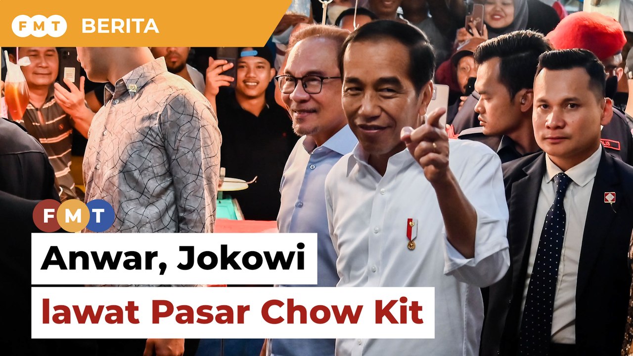 Anwar iringi Jokowi melawat Pasar Chow Kit