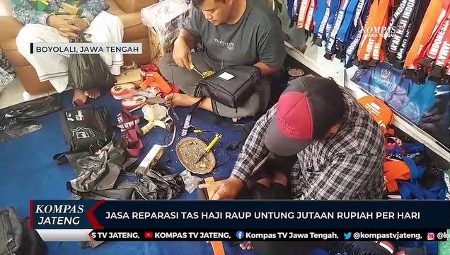 Jasa Reparasi Tas Haji Raup Untung Jutaan Rupiah Per Hari