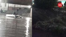 Se registran severas inundaciones en Naucalpan, Estado de México