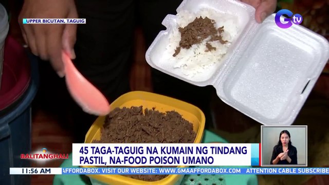 45 taga-Taguig na kumain ng tindang pastil, na-food poison umano | BT