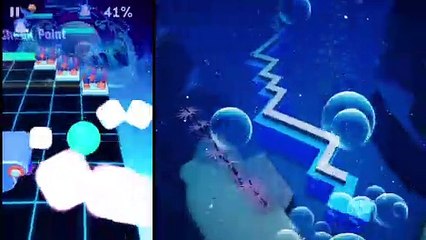 Rolling Sky - Tsunami (Official) V.S. Dancing Line - Rocking Ocean (Fanmade by Zutek 3134)