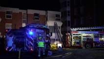 Watch as emergency services respond to 'serious' flat fire in Lancing, as woman rescued