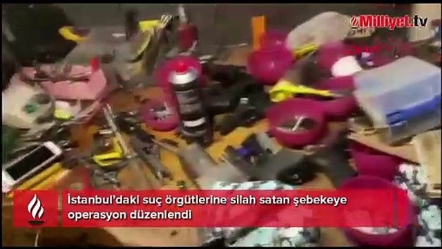 İstanbul’daki suç örgütlerine silah satan şebekeye operasyon