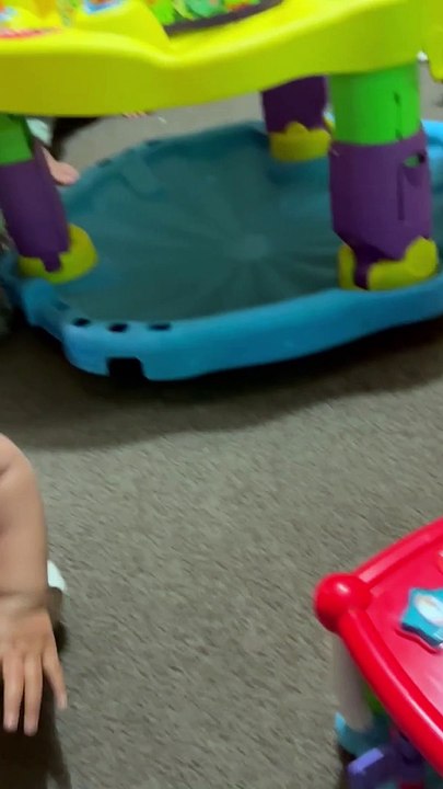 Big Brother Helps Little Sister Learn to Walk