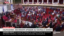 Attaque au couteau à Annecy: Regardez la minute de silence qui a été observée ce matin à l'Assemblée nationale - VIDEO