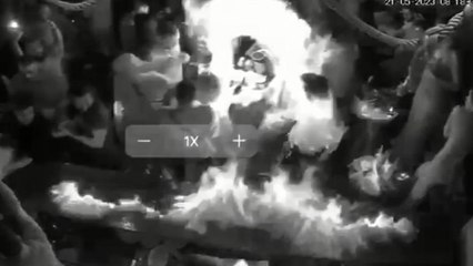 Beyoğlu’nda barda yanan genç kız dehşet anlarını anlattı