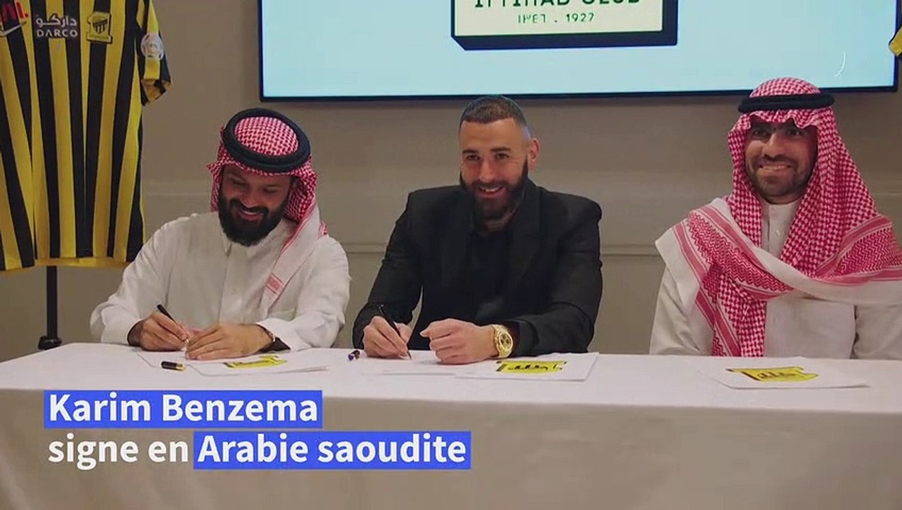 Foot: Benzema signe au club saoudien d'Al-Ittihad et arrive à Jeddah