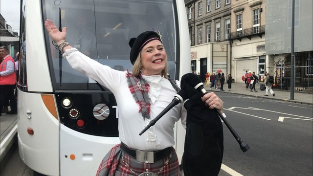 Trams to Newhaven: watch first journey of new tram route