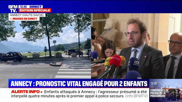 C'est une attaque contre l'humanité qui a eu lieu ce matin : le député de Haute-Savoie Antoine Armand s'exprime après l'agression au couteau survenue à Annecy