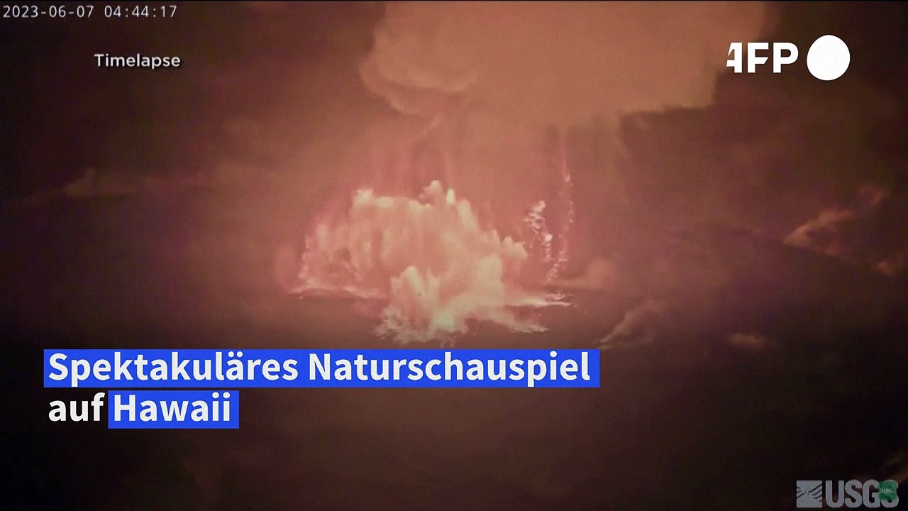 Vulkan Kilauea auf Hawaii ausgebrochen