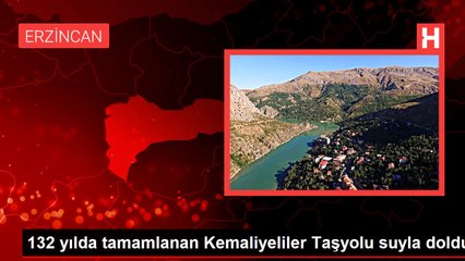 132 yılda tamamlanan Kemaliyeliler Taşyolu suyla doldu