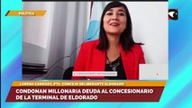 Lorena Cadozo, presidenta del Concejo Deliberante Eldorado, aclaró que los intereses de la deuda al concesionario fue lo único que se condonó