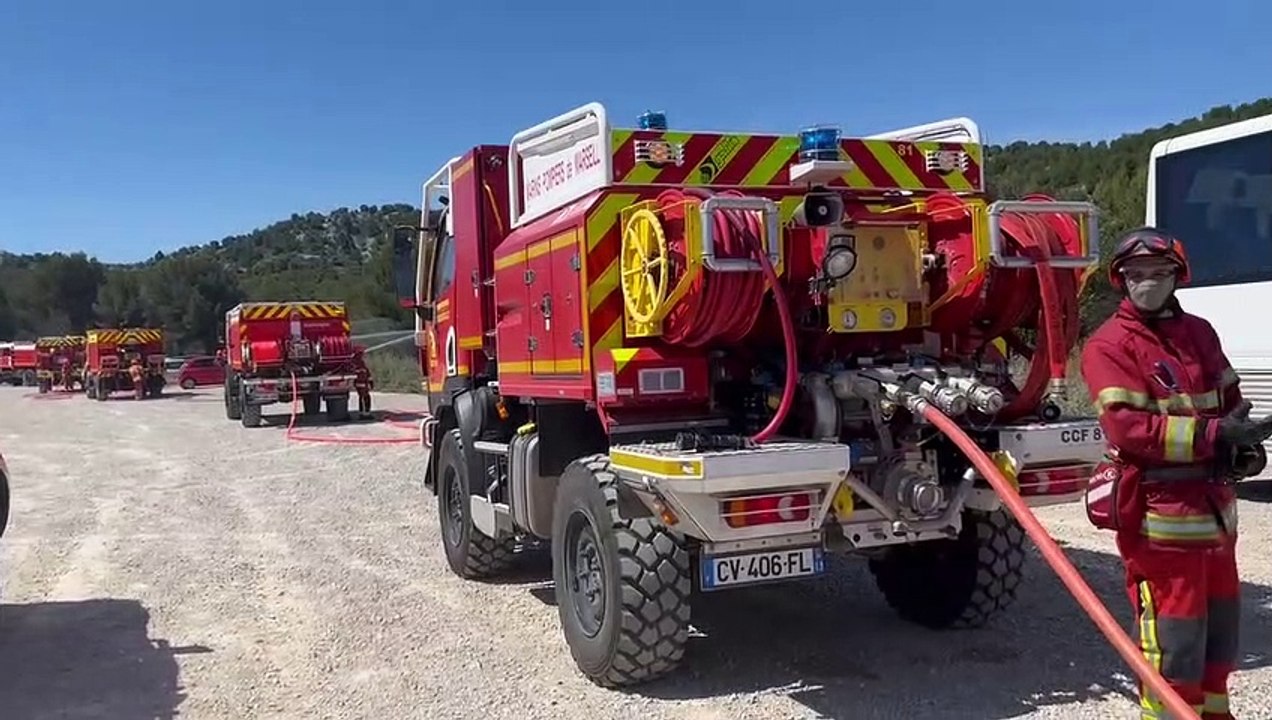 Un exercice feu de forêt en cours à Marseille