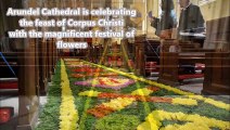 WATCH: Slideshow of the Carpet of Flowers  at Arundel Cathedral