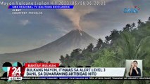 Bulkang Mayon, itinaas sa Alert Level 3 dahil sa dumaraming aktibidad nito | 24 Oras