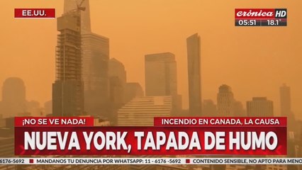 Nueva York tapada de humo: ¿qué pasó en "la Gran Manzana"??