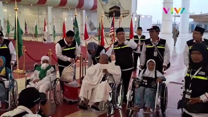 Situasi Kedatangan Jemaah Haji Gelombang Kedua di Jeddah