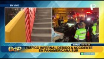 Accidente en la Panamericana Sur genera problemas en el tráfico de Surco