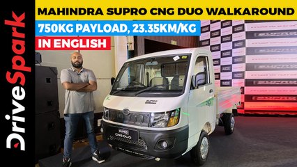 Descargar video: Mahindra Supro CNG Duo Walkaround | 750kg Payload, 23.35km/kg, Dual-Fuel | Promeet Ghosh