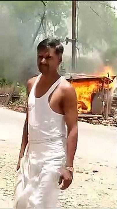 बम सा फटा गैस सिलेंडर, मची अफरा तफरी