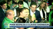Partido Verde respalda a Claudia Sheinbaum rumbo a las elecciones de 2024