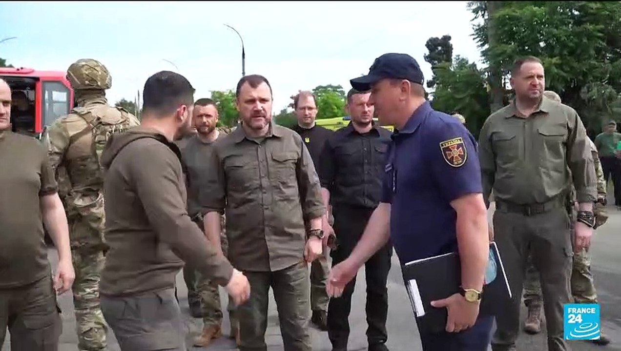 Nova Kakhovka dam destruction: Ukraine's Zelensky visits flooded region of Kherson