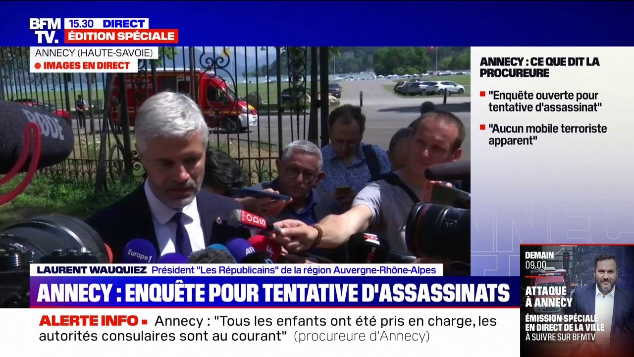 Laurent Wauquiez, président LR de la région Auv...