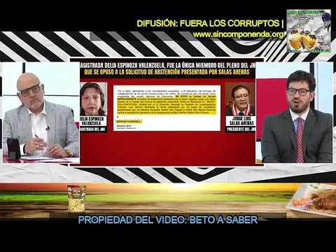 ¿A QUÉ LE TEME SALAS ARENAS? ¿POR QUÉ NO QUIERE TOMAR POSICIÓN RESPECTO A LA TACHA DEL PARTIDO PERÚ PRIMERO, PERO SÍ TOMÓ POSICIÓN RESPECTO A LA TACHA DEL PARTIDO APRISTA, EN SU MOMENTO?