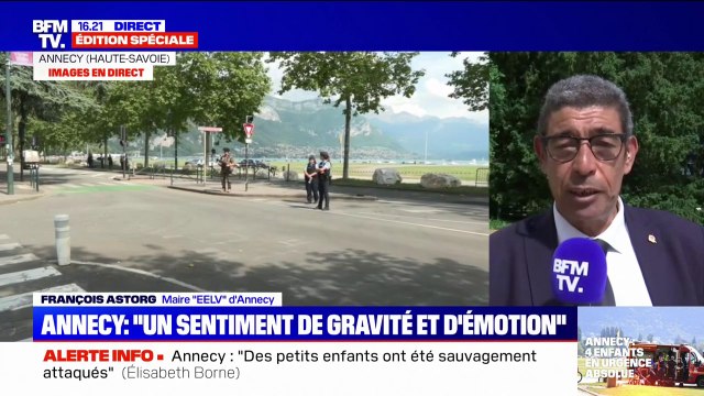 Attaque au couteau à Annecy: Des enfants sont sortis du bloc opératoire , indique le maire EELV d'Annecy, François Astorg