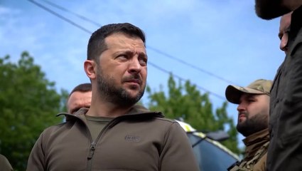 Zelensky visits flood-hit Kherson to survey damage after dam breach