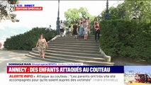 Annecy: la sidération des passants dans le square après l'attaque au couteau