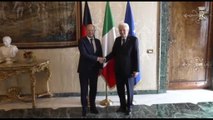 L'incontro fra Mattarella il cancelliere tedesco Scholz al Quirinale