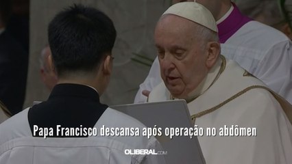 Papa Francisco descansa após operação no abdômen