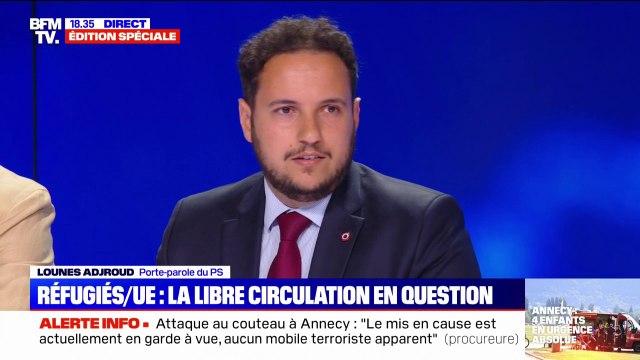 Attaque au couteau à Annecy: Lounes Adjroud (PS) appelle à ne pas sombrer dès ce soir dans des débats indécents