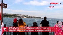 SOLOTÜRK Tekirdağ Kiraz Festivali'nde gösteri uçuşu yaptı