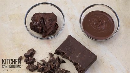 How to Melt Chocolate, the Right Way! - Kitchen Conundrums with Divine Taste With Hajran