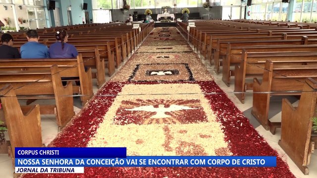 Nossa Senhora da Conceição vai encontrar com corpo de Cristo
