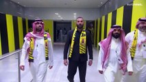 شاهد: حفل تقديم كريم بنزيما مع اتحاد جدة