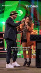 Sara Corrales sufrió un pequeño accidente mientras participaba en una dinámica de 'Me Caigo de Risa'