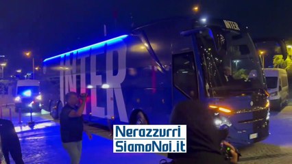 L'arrivo dell'Inter ad Istanbul (8 giugno 2023)
