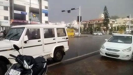 वैदर रिपोर्ट  : अजमेर अंधड़ के साथ बारिश, गिरे ओले