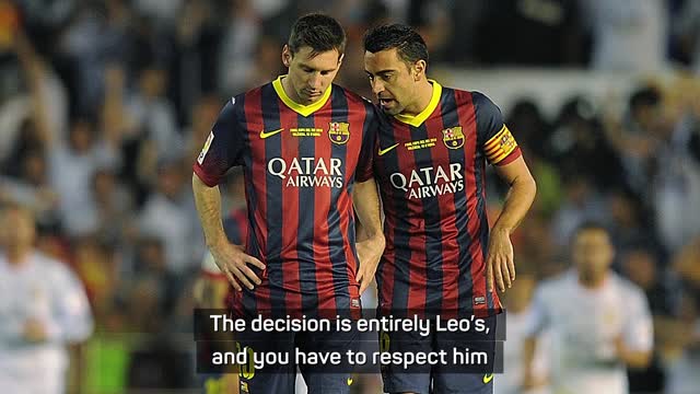We have to respect Messi's decision - Xavi